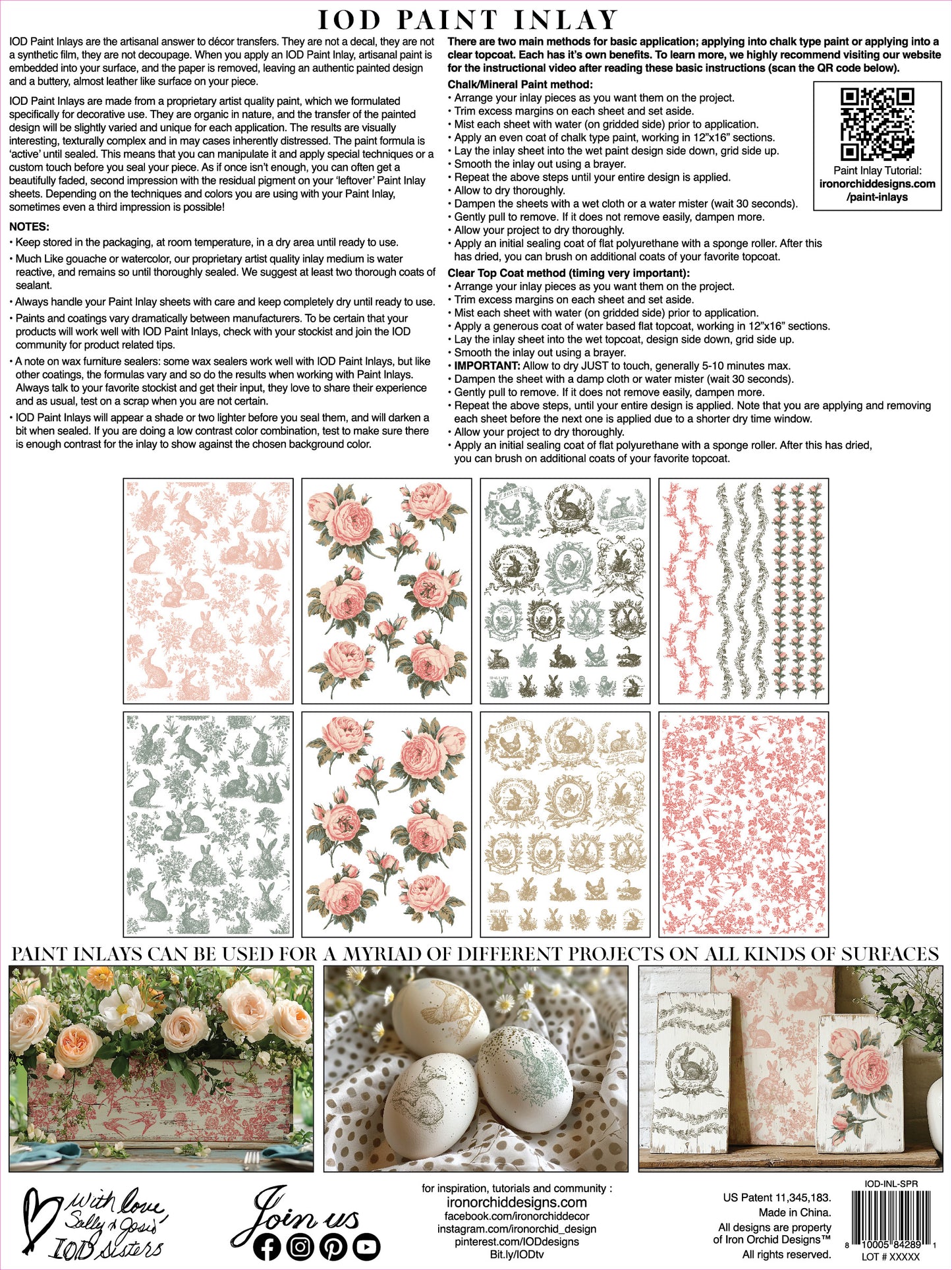 Iron Orchid Designs -Spring Melody Paint Inlay