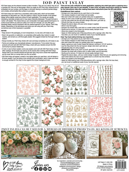 Iron Orchid Designs -Spring Melody Paint Inlay