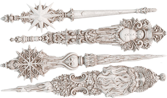 Iron Orchid Designs - Christmas Tapers Decor Mould