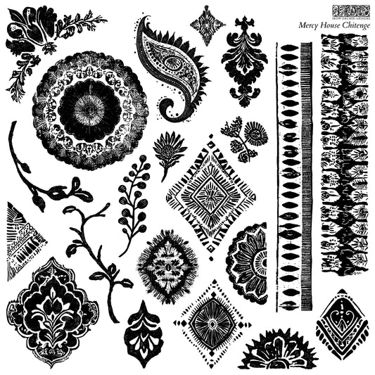 IOD - Mercy House Chitenge Decor Stamp - Rustic River Home