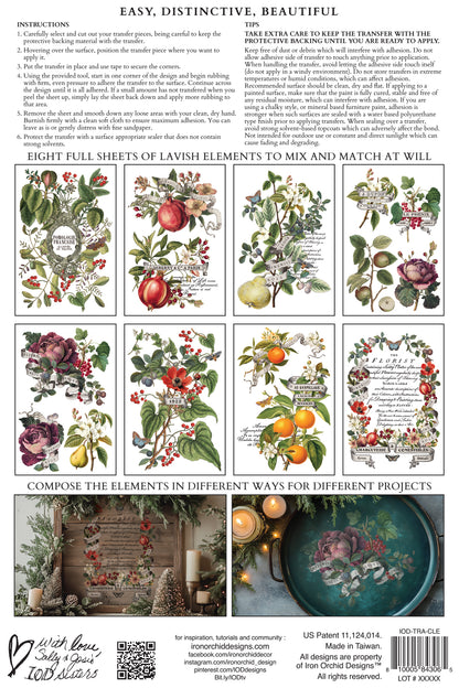 Iron Orchid Designs -  Clementine Decor Transfer Pad