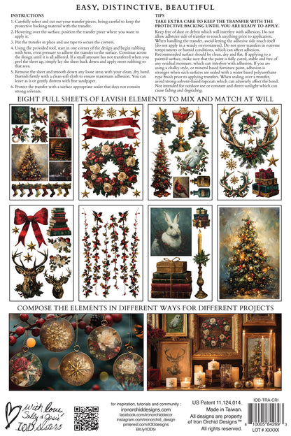 Iron Orchid Designs - Crimson Velvet Decor Transfer Pad