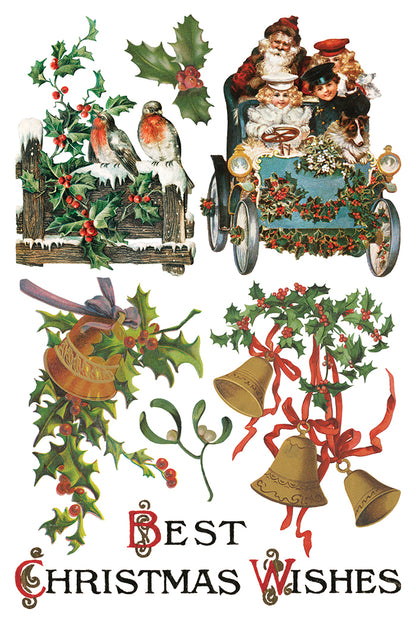 Iron Orchid Designs -  Christmas Joy Decor Transfer Pad
