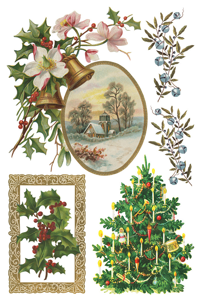 Iron Orchid Designs -  Christmas Joy Decor Transfer Pad