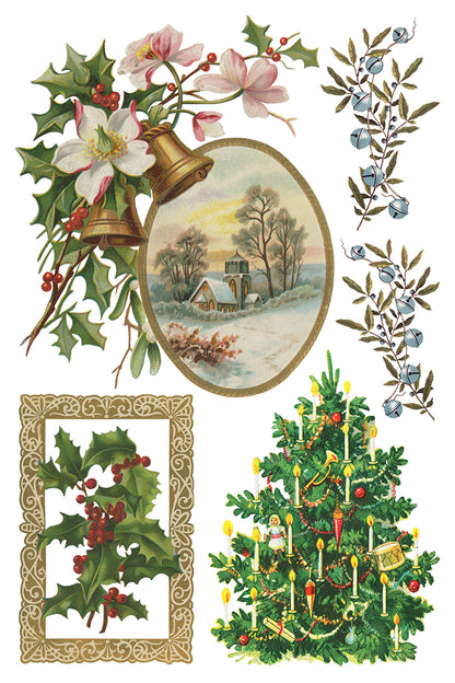 Iron Orchid Designs -  Christmas Joy Decor Transfer Pad