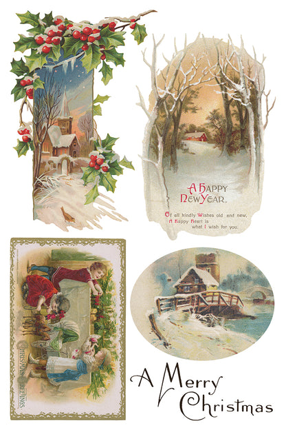 Iron Orchid Designs -  Christmas Joy Decor Transfer Pad