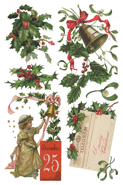 Iron Orchid Designs -  Christmas Joy Decor Transfer Pad