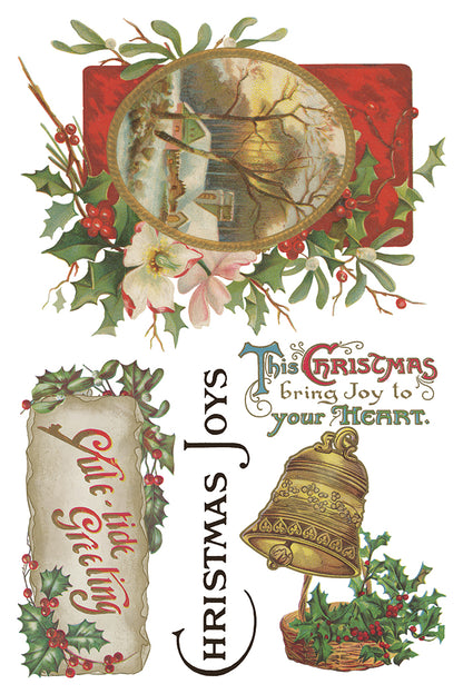 Iron Orchid Designs -  Christmas Joy Decor Transfer Pad