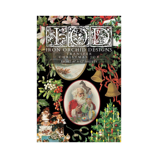 Iron Orchid Designs -  Christmas Joy Decor Transfer Pad