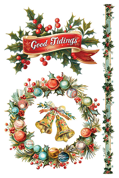 Iron Orchid Designs - Kitschy Christmas Decor Transfer Pad