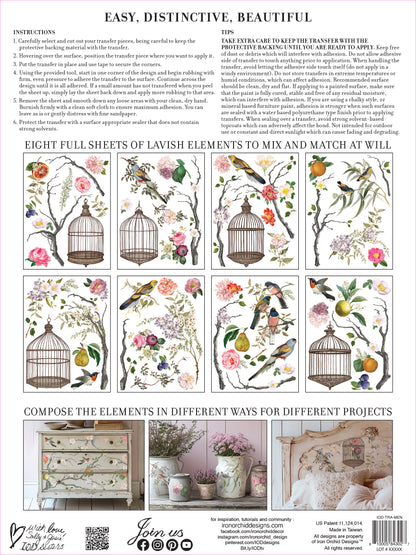 Iron Orchid Designs - Menagerie Decor Transfer Pad