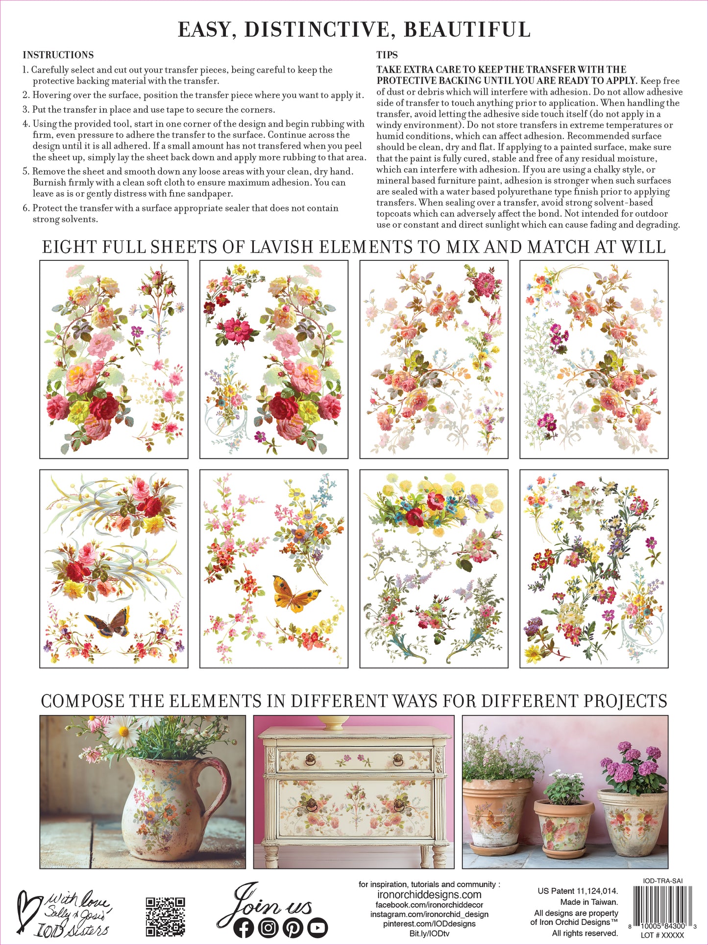 Iron Orchid Designs - Saint Germain Decor Transfer Pad