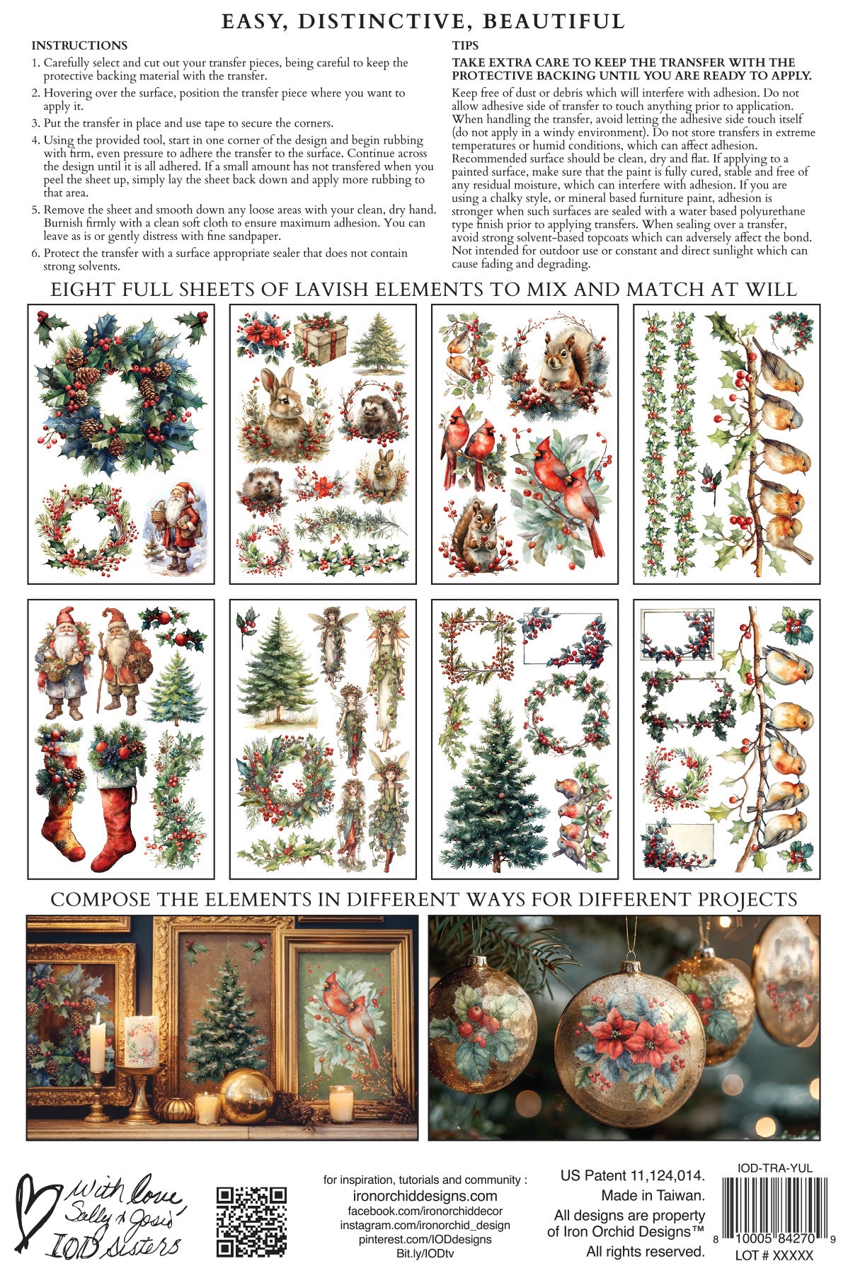 Iron Orchid Designs - Yuletide Decor Transfer Pad