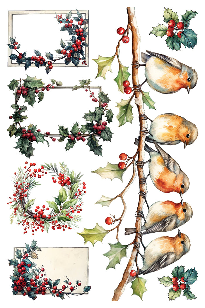 Iron Orchid Designs - Yuletide Decor Transfer Pad
