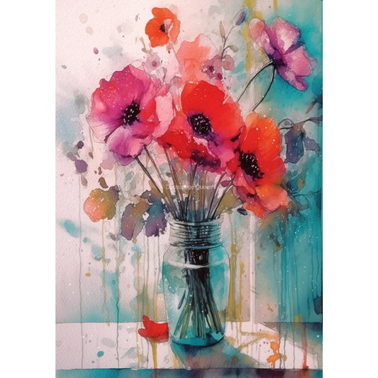 Decoupage Queen - Andy Skinner - Mum's Poppies