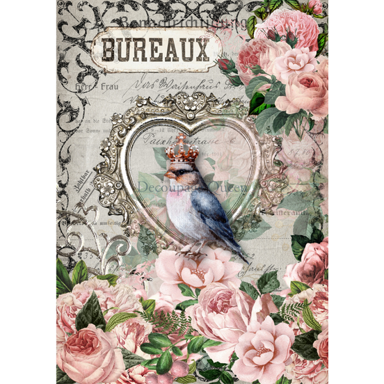 Decoupage Queen - Crowned Lady Decoupage Paper