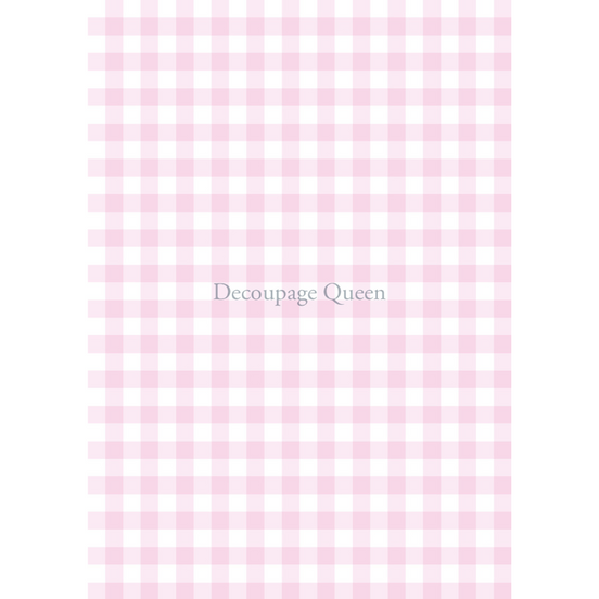 Decoupage Queen - Pink Gingham Decoupage Paper