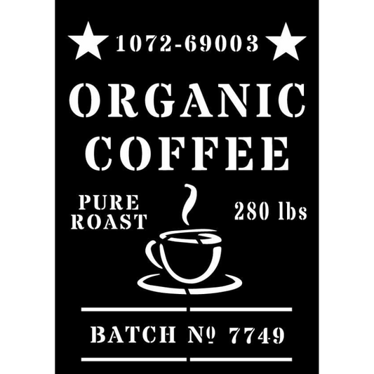 Decoupage Queen Stencils - Organic Coffee