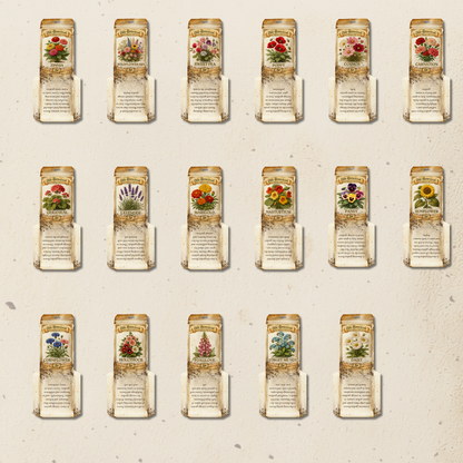 BBD Printable - Vintage Flower Seed Packets