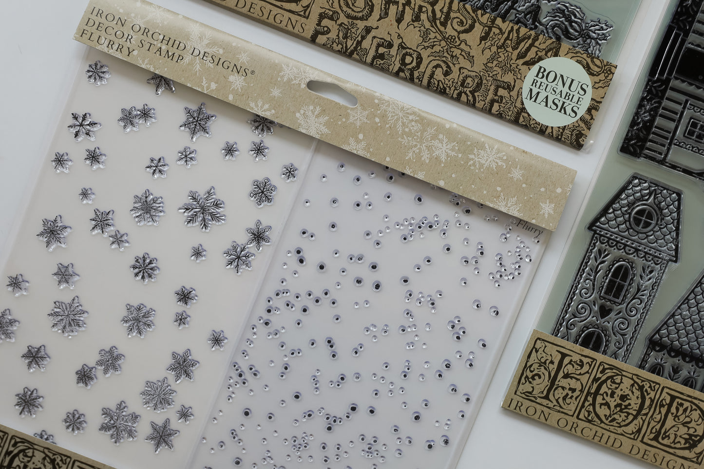 Iron Orchid Designs - Flurry Decor Stamp