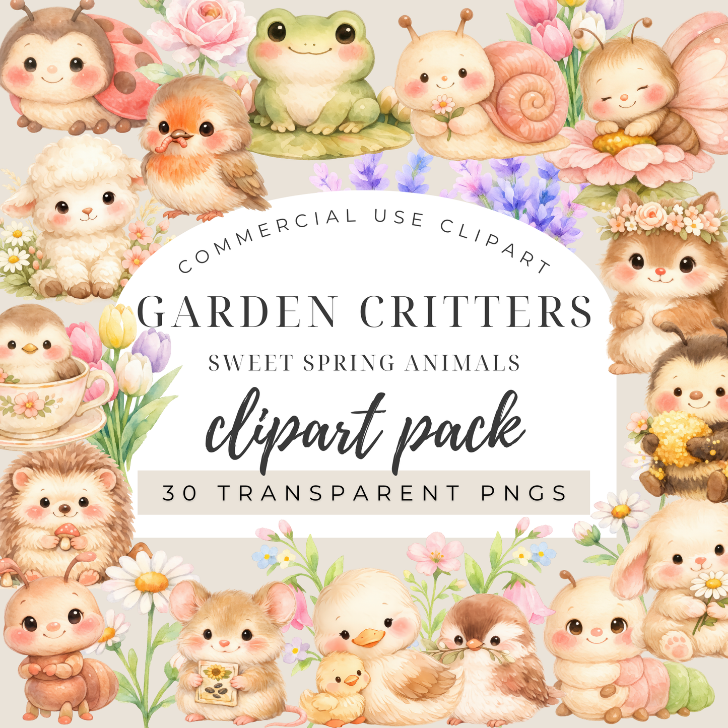 Clipart Pack - Garden Critters