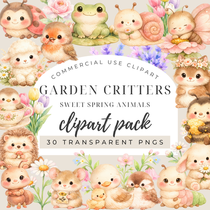 Clipart Pack - Garden Critters