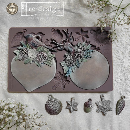 Redesign with Prima - Decor Moulds® - Evergreen Antler Emblem