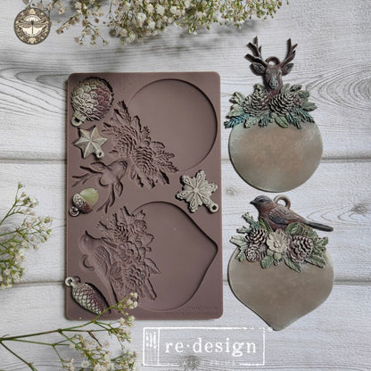 Redesign with Prima - Decor Moulds® - Evergreen Antler Emblem