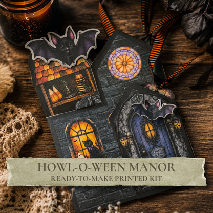 Howl-O-Ween Manor Printed Junk Journal Kit