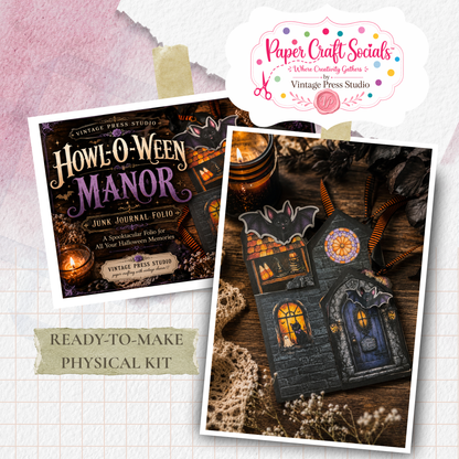 Howl-O-Ween Manor Printed Junk Journal Kit