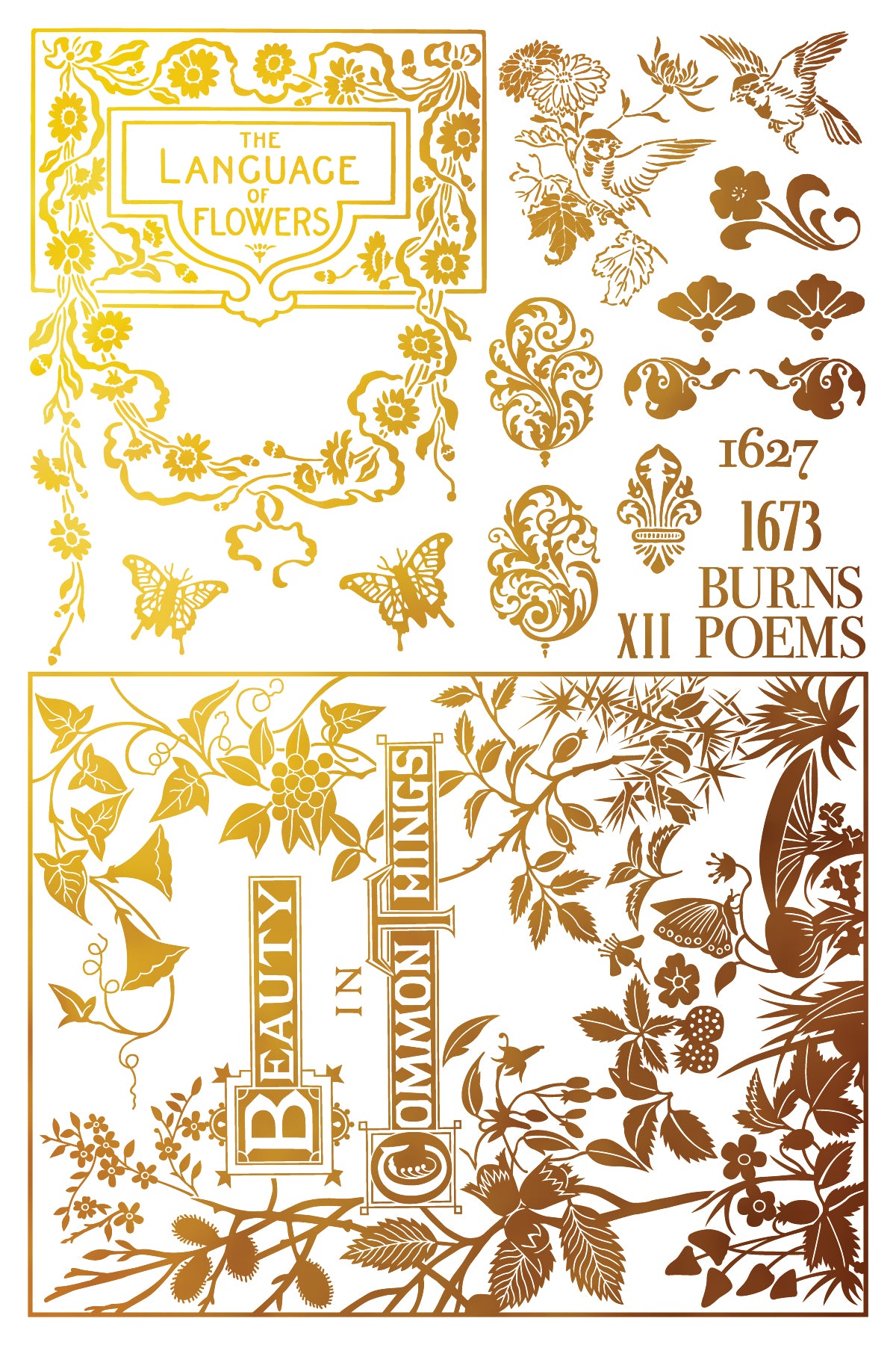 Iron Orchid Designs - Gilded Foil - Athenaeum Transfer Pad