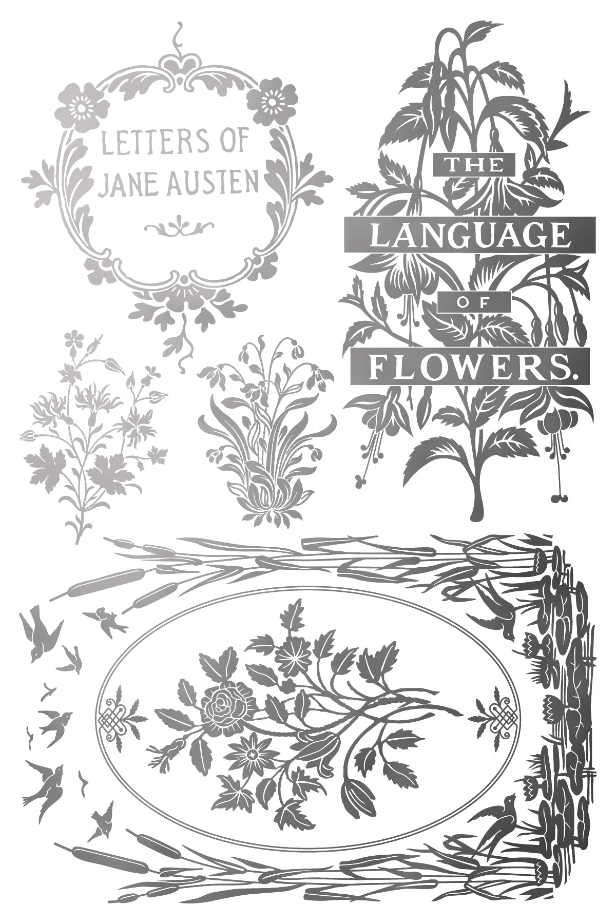 Iron Orchid Designs - Gilded Foil - Athenaeum Transfer Pad