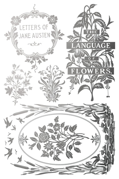 Iron Orchid Designs - Gilded Foil - Athenaeum Transfer Pad