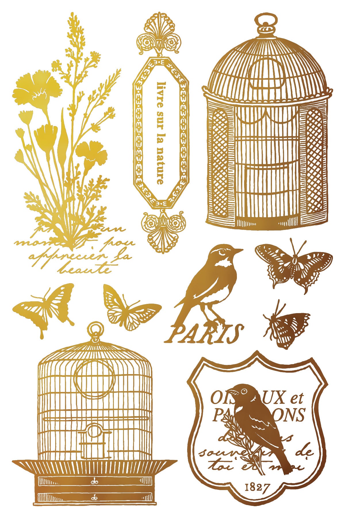 Iron Orchid Designs -  Papillon Foil Transfer Pad