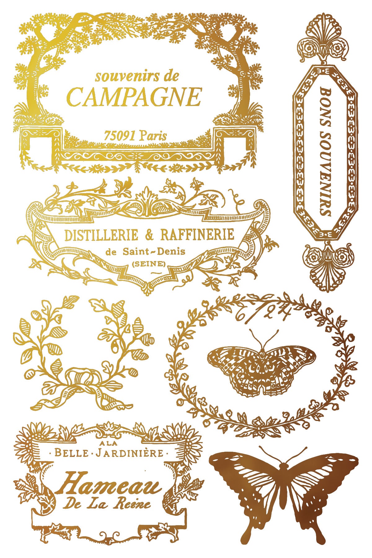 Iron Orchid Designs -  Papillon Foil Transfer Pad