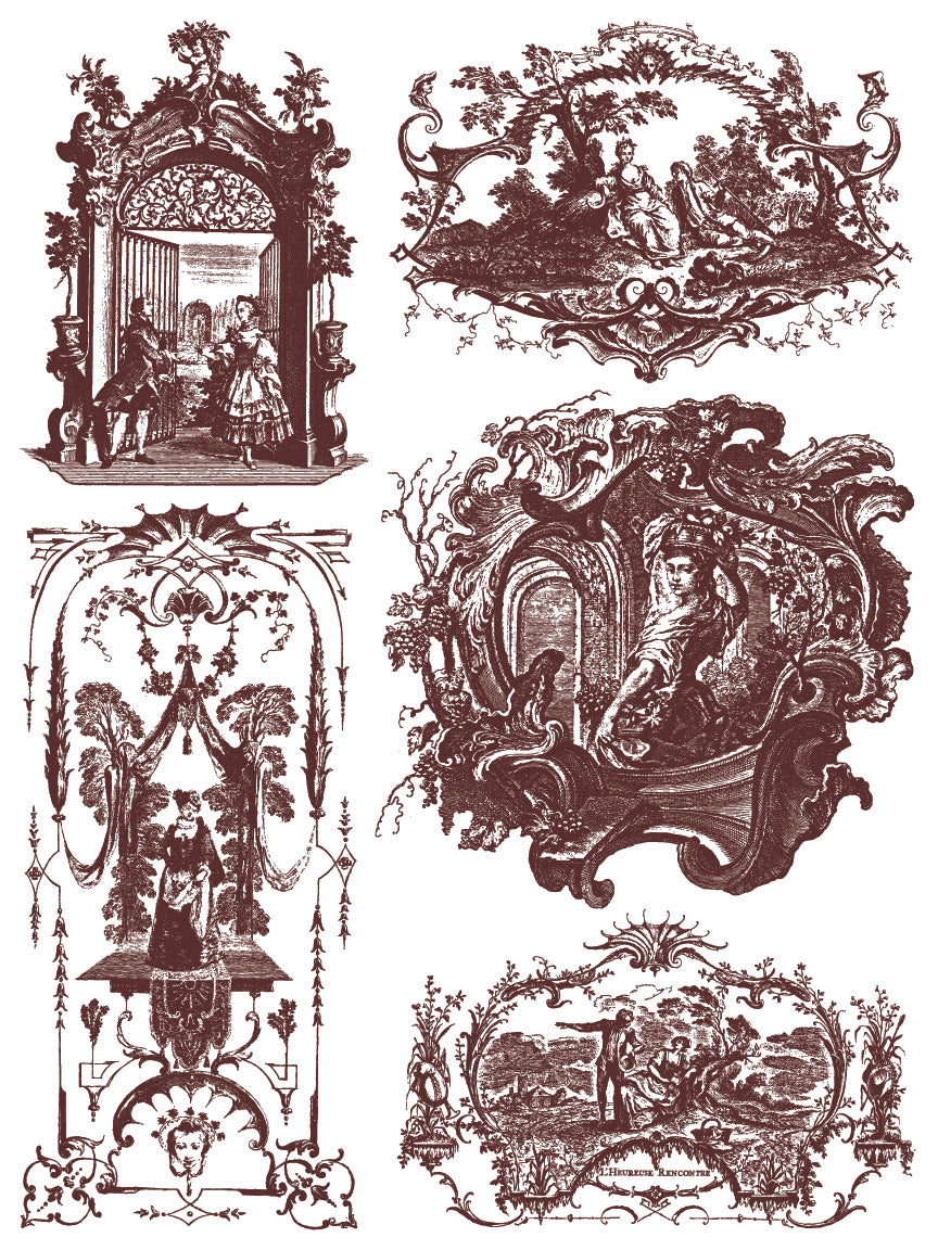 Iron Orchid Designs - Hameau de la Reine Paint Inlay