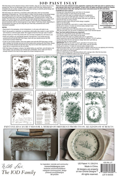 Iron Orchid Designs - Little Lark Paint Inlay