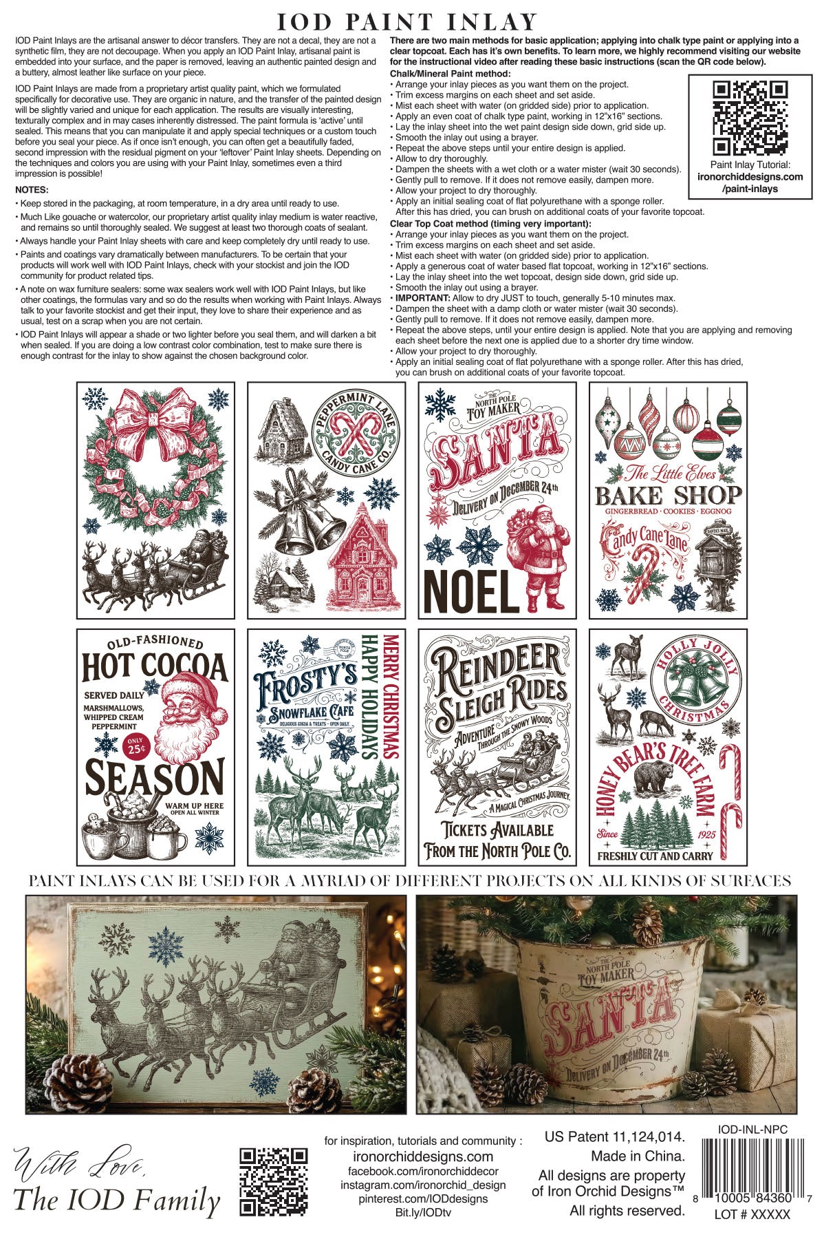 Iron Orchid Designs - The North Pole Co Paint Inlay