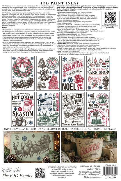 Iron Orchid Designs - The North Pole Co Paint Inlay