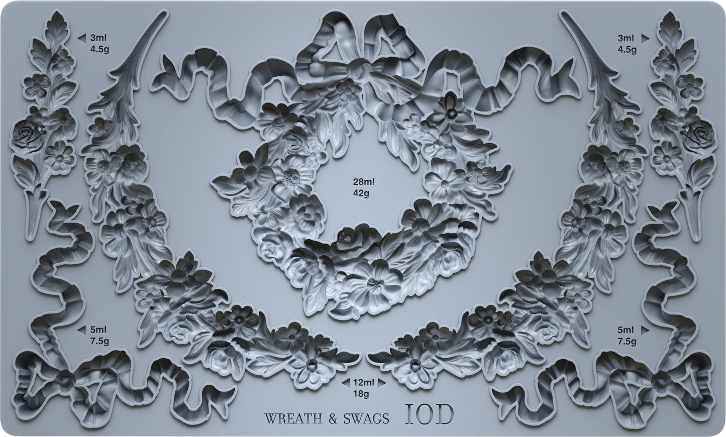 Iron Orchid Designs - Wreath & Swags Decor Mould