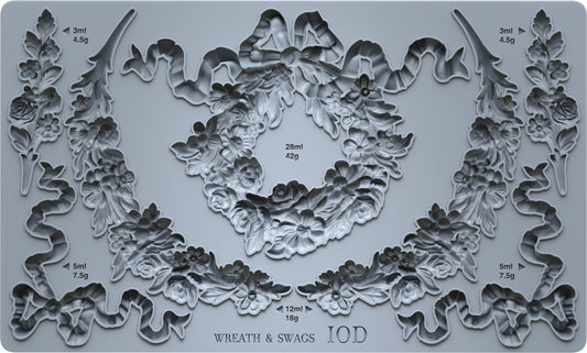 Iron Orchid Designs - Wreath & Swags Decor Mould