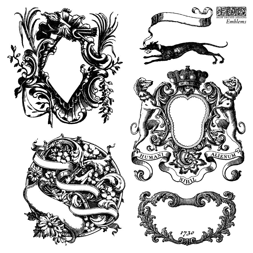 Iron Orchid Designs - Emblems Decor Stamp (6 x 6)