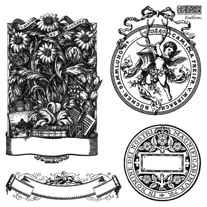 Iron Orchid Designs - Emblems Decor Stamp (6 x 6)