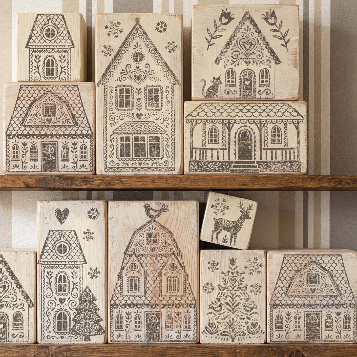 Iron Orchid Designs - Gingerbread Lane Decor Stamp