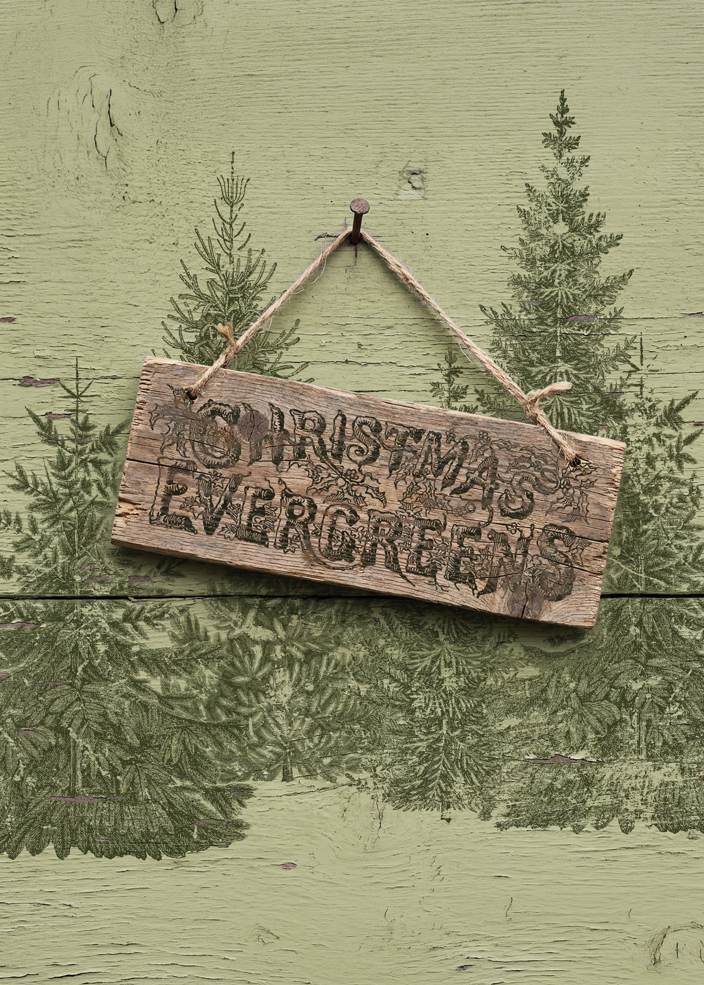 Iron Orchid Designs - Winter Grove Decor Stamp