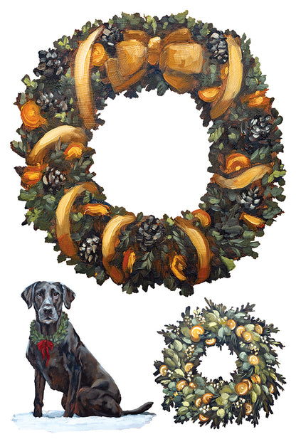 Iron Orchid Designs - A Cotswold Christmas Decor Transfer Pad