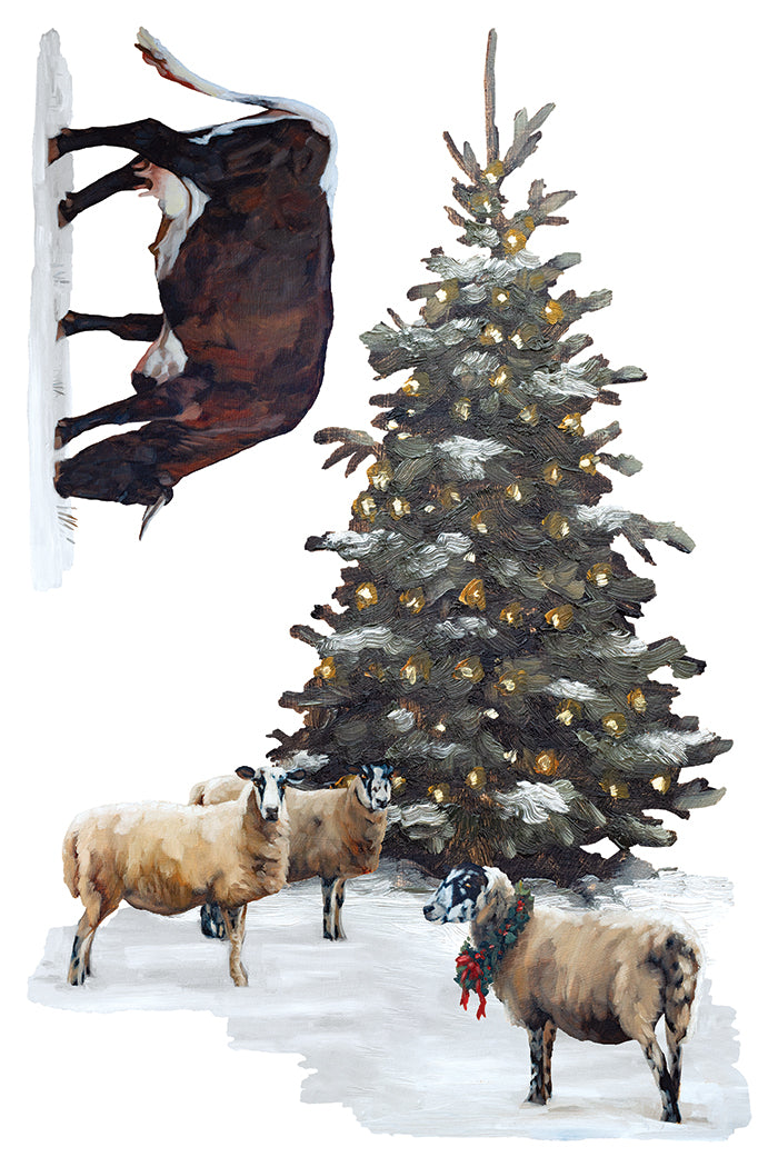 Iron Orchid Designs - A Cotswold Christmas Decor Transfer Pad