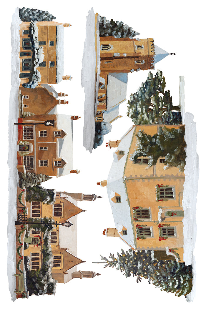 Iron Orchid Designs - A Cotswold Christmas Decor Transfer Pad