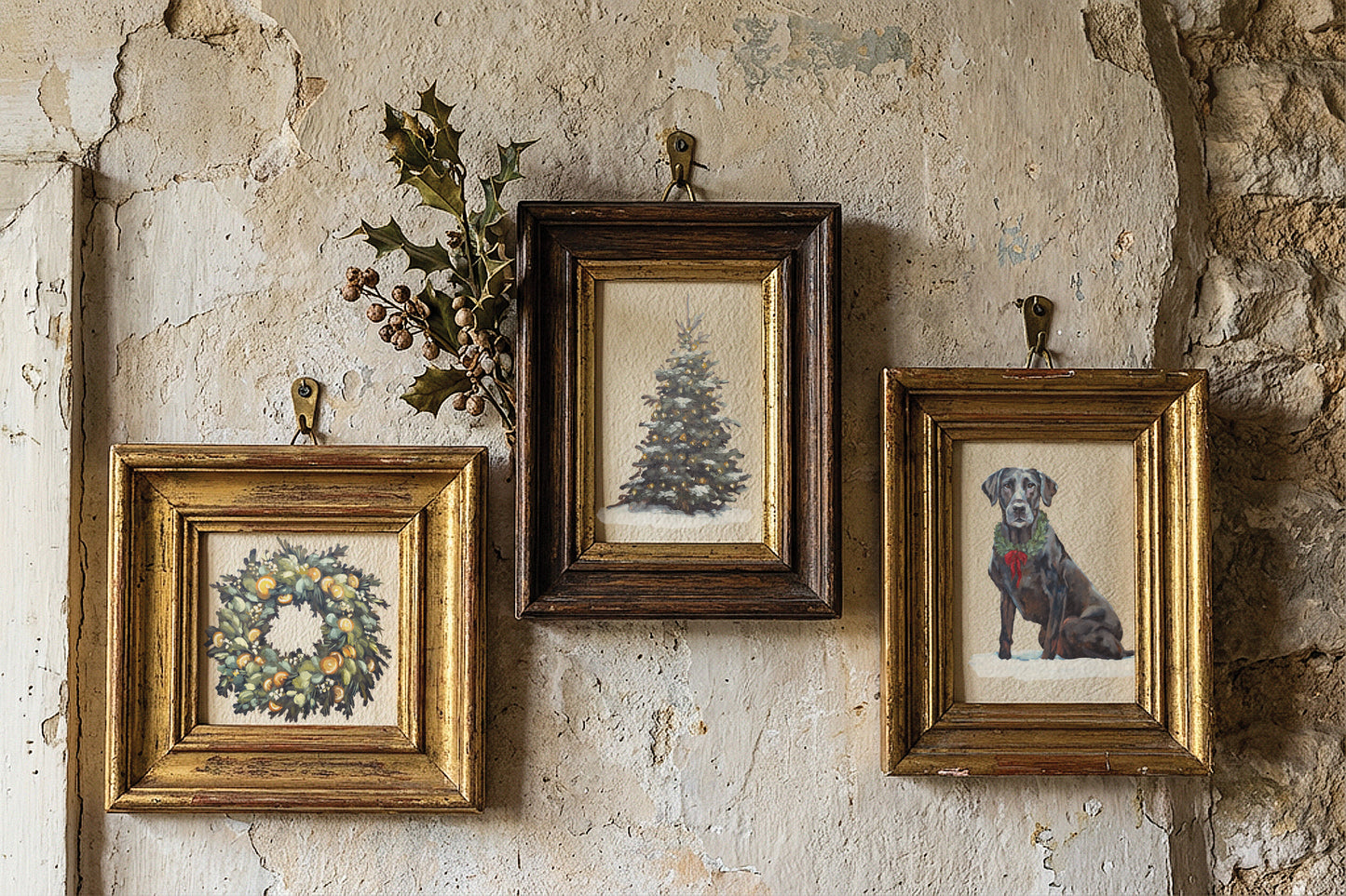 Iron Orchid Designs - A Cotswold Christmas Decor Transfer Pad