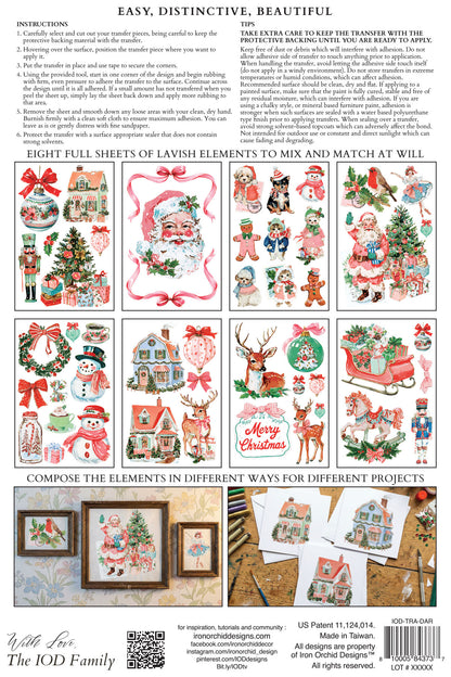 Iron Orchid Designs - Darling Holiday Decor Transfer Pad